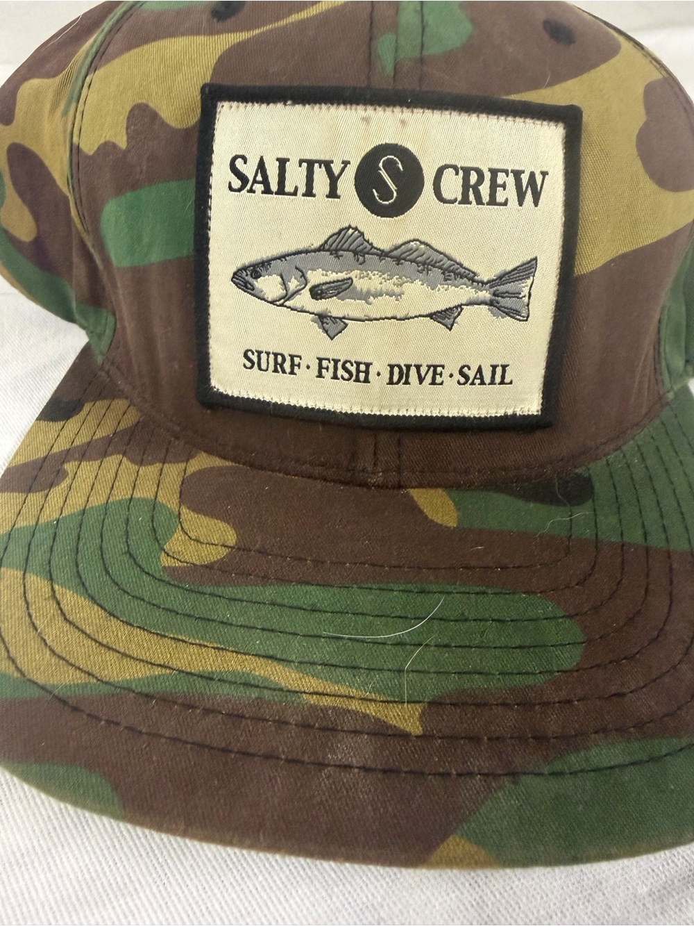Salty Crew Camo Fish Snapback Hat – Surf Fish Dive Sail